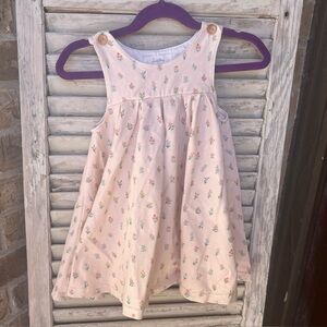SweetHoney Girls Jumper Pinafore Dress Size 3T Blush Flowers